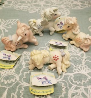 1985 Vintage Porcelain My Little Pony Collector Set