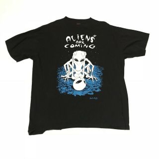 Vintage Rare 90s Fashion Victim Alien T Shirt Single Stitch Made In Usa Akira Xl