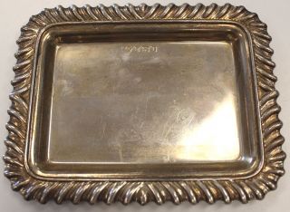 R.  Carr 925 Sterling Silver Coin Tray Dated 1993 50g - C81