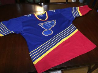 Vintage St Louis Blues Jersey 90’s Throwback Xl Hockey Shirt Stanley Cup Final