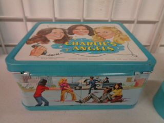 VINTAGE 1978 ALADDIN CHARLIES ANGELS METAL LUNCHBOX COMPLETE THERMOS 7