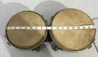 Vintage 1970’s Valje Bongo’s by Tom Flores Los Angeles California Drums Congo’s 11