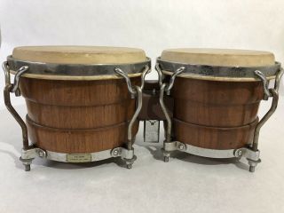 Vintage 1970’s Valje Bongo’s By Tom Flores Los Angeles California Drums Congo’s