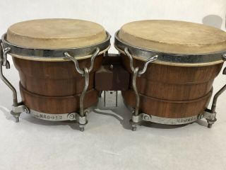 Vintage 1970’s Valje Bongo’s by Tom Flores Los Angeles California Drums Congo’s 7