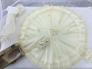 Vintage Vogue Ginny and Jill Doll Bridal outfits Tagged Veils 1950s 2