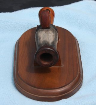 Unusual Carved & Painted Vintage Lohman Duck Call Decoy by Jim & Mary Delso 6