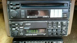 Alpine Fm/am Cassette 7235,  3321 Eq,  5903 Cd Player,  3552 Amps,  Vintage
