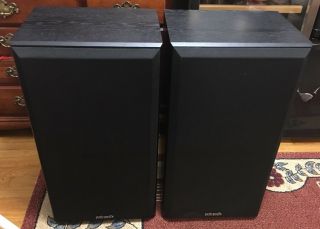 Vintage Polk Audio M10 Monitor Series 2 Floorstanding Speakers Us Made 28x15x12