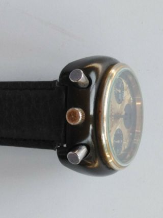 vintage reloj CITIZEN BULLHEAD 8110A CHRONOGRAPH DIAL DORADO 5