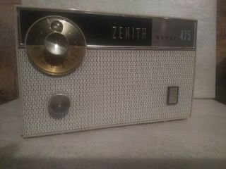 Vintage Zenith Royal 475 Transistor Radio /