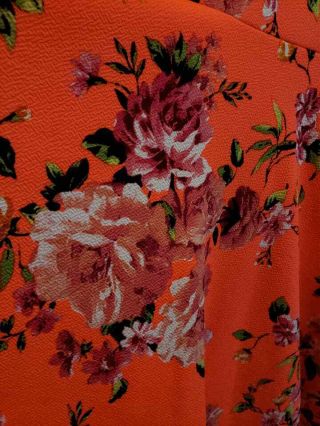 LuLaRoe Rare Neon Pink Floral Nicole Dress EEUC size Small S Roses Vintage 6