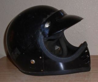 Vintage Black Helmet Bmx Motocross Large