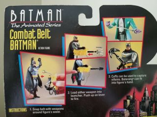 VINTAGE COMBAT BELT BATMAN THE ANIMATED SERIES FIGURE KENNER TOYS COLLECTIBLE 8