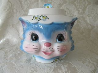 Vintage Lefton Miss Priss Kitty Cat Cookie Jar