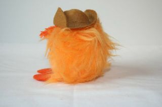 Vintage 1967 I ' m A Furple Plush Monster Stuffed Spectacular Toy Orange Hairy Hat 3