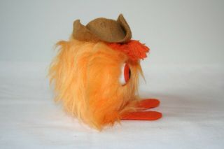 Vintage 1967 I ' m A Furple Plush Monster Stuffed Spectacular Toy Orange Hairy Hat 5