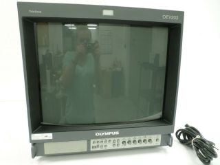 Vintage Olympus Oev203 19 " Color Trinitron Crt Video Display Gaming Monitor