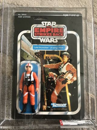 Vintage Star Wars Esb X - Wing Luke Skywalker 41 Back Afa 75