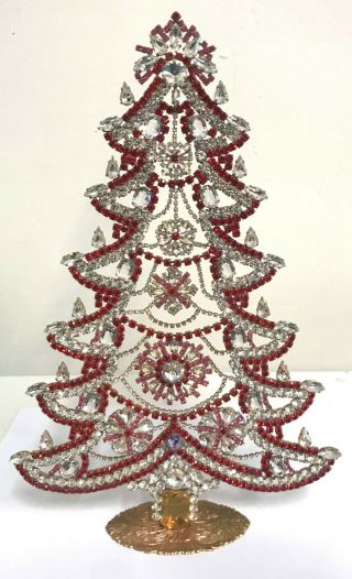 Stunning Rhinestone Christmas - Tree - Stand Up Size Xxl Husar.  D - K - 153