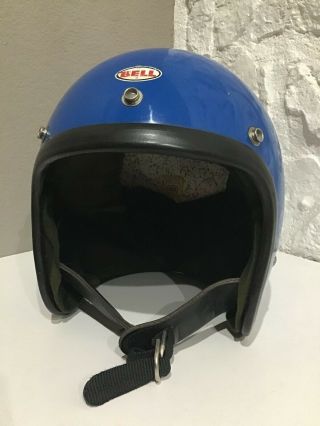 Vintage Bell Rt Toptex Racing Motorcycle Helmet Sz 7 3/8