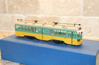 Vintage Ho Brass Los Angeles Railway Type M - 1 Trolley S.  Soho & Co.  Painted