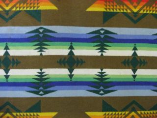 Vintage PENDLETON Beaver State Wool Blanket Indian Aztec Design EUC 8
