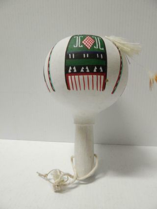 Vintage Hopi Pueblo Indian Kachina Dance Gourd Kachina Rattle Kachina Sash Dsgn