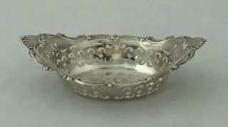 Antique Gorham Handmade Sterling Silver Candy Dish Bowl 8 1/4 " X5 1/4 " Not Scrap