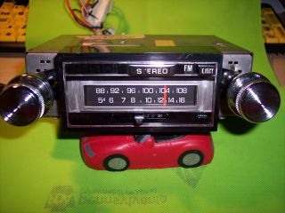 Vintage Audiovox Am/fm 8 Track In - Dash Car Stereo Serviced 4 Speaker