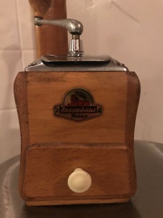 Unique Vintage Zassenhaus Mokka Coffee Wood Coffee Grinder