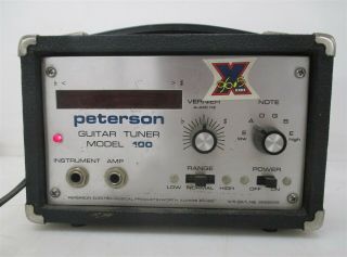 Peterson Guitar Tuner Model 100 Vintage Strobe Tuner For Guitar And Bass