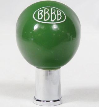 Vintage Beverwyck Breweries Irish Cream Ale Beer Ball Tap Knob Handle Green N.  Y. 4