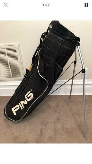 Ping Hoofer Golf Bag With Stand - Vintage Made In Usa