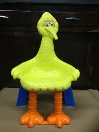 Vintage 1979 Big Bird Sesame Street Child Toddler Plastic Chair.
