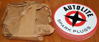 100 Vintage Autolite Spark Plug Decal Sticker Garage Hot Rod Car 6 1/2 Nos