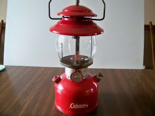 Vintage 200A Coleman Camping Lantern Red - Dated 9 - 64 2