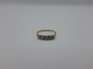 Stunning Antique Old Vintage Solid 18ct Yellow Gold Ring Diamond N 1/2 Not Scrap 7