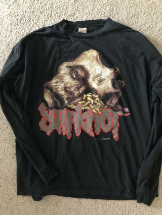 Slipknot Rare Vintage 2000 Blue Grape Long Sleeve Shirt Size Xl Xxl Fear Of God