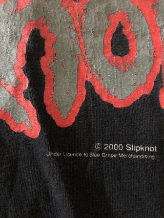 SLIPKNOT Rare Vintage 2000 BLUE GRAPE Long Sleeve Shirt Size XL XXL Fear Of God 3