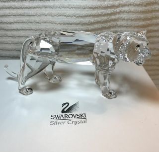 Vintage Swarovski Crystal Figurine Tiger Rare