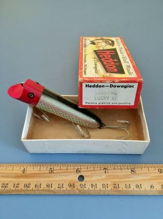 Heddon Lucky 13 2500 Wood Prh (ge) Box Vintage Fishing Lures