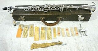 Vintage American Standard By Cleveland,  Silver Clarinet W/ Orig Case Low Ser.