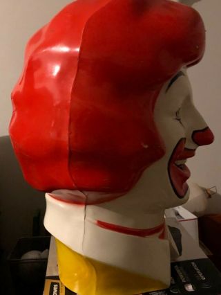 1977 Vintage Ronald Mcdonald Helium Balloon Tank Cover Head