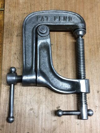 Rare Vintage Avia 3 - 1/2” C Clamp With Power Screw Pat Pend Heavy Duty 3