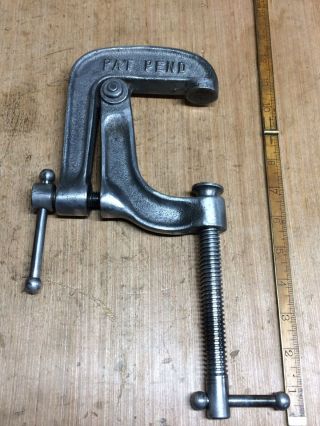 Rare Vintage Avia 3 - 1/2” C Clamp With Power Screw Pat Pend Heavy Duty 5