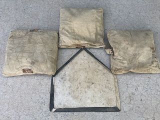 Vintage Wilson Baseball 3 Bases & Home Plate Sporting Goods Collectibles