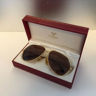Cartier Vendome Louis Vintage Sunglasses 100 Auth Rare