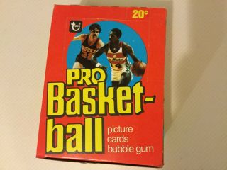 1978 - 79 Topps Nba Basketball Cards Box Of 36 Wax Packs Rare