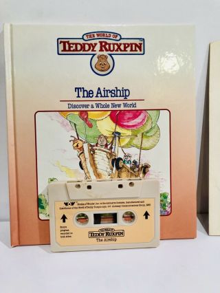 Vintage WOW 1985 TEDDY RUXPIN Box Paperwork 2Book Cassette Tape 5
