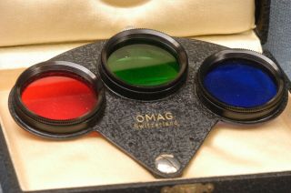 Vintage Omag Filters For Leica Screw - Mount Pre - Wwii Cameras